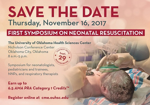 1st Annual Symposium on Neonatal Resuscitation Banner